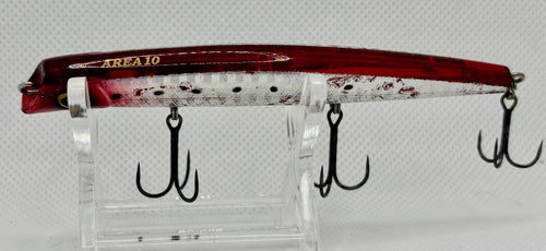 AREA 10 – opposite side showing AREA 10 body marking, holographic silver finish and cosmetic wear