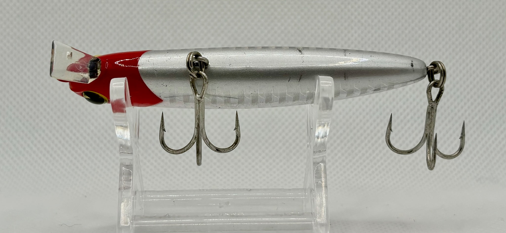 ima Sobat 80 80mm Red Head Silver – side profile showing body shape and factory trebles