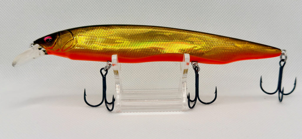 Ito Kamata Sukari AYU 160 Gold Ayu – side A showing gold holographic body and orange belly