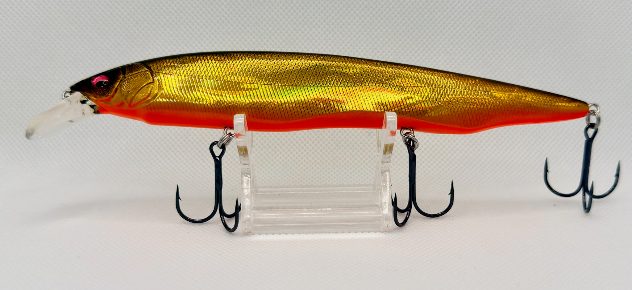 Ito Kamata Sukari AYU 160 Gold Ayu – side A showing gold holographic body and orange belly