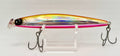 ima Kosuke 130F floating minnow in Pink Gold Chrome – side A showing holographic gold and pink body with treble hooks