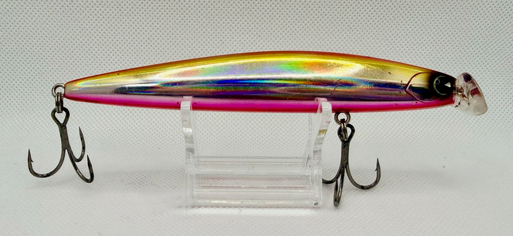 ima Kosuke 130F – reverse side showing full Pink Gold Chrome holographic body profile