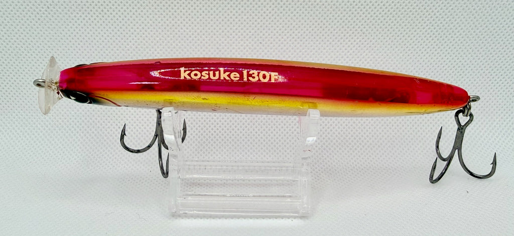ima Kosuke 130F – side showing Kosuke 130F model script on pink and gold body