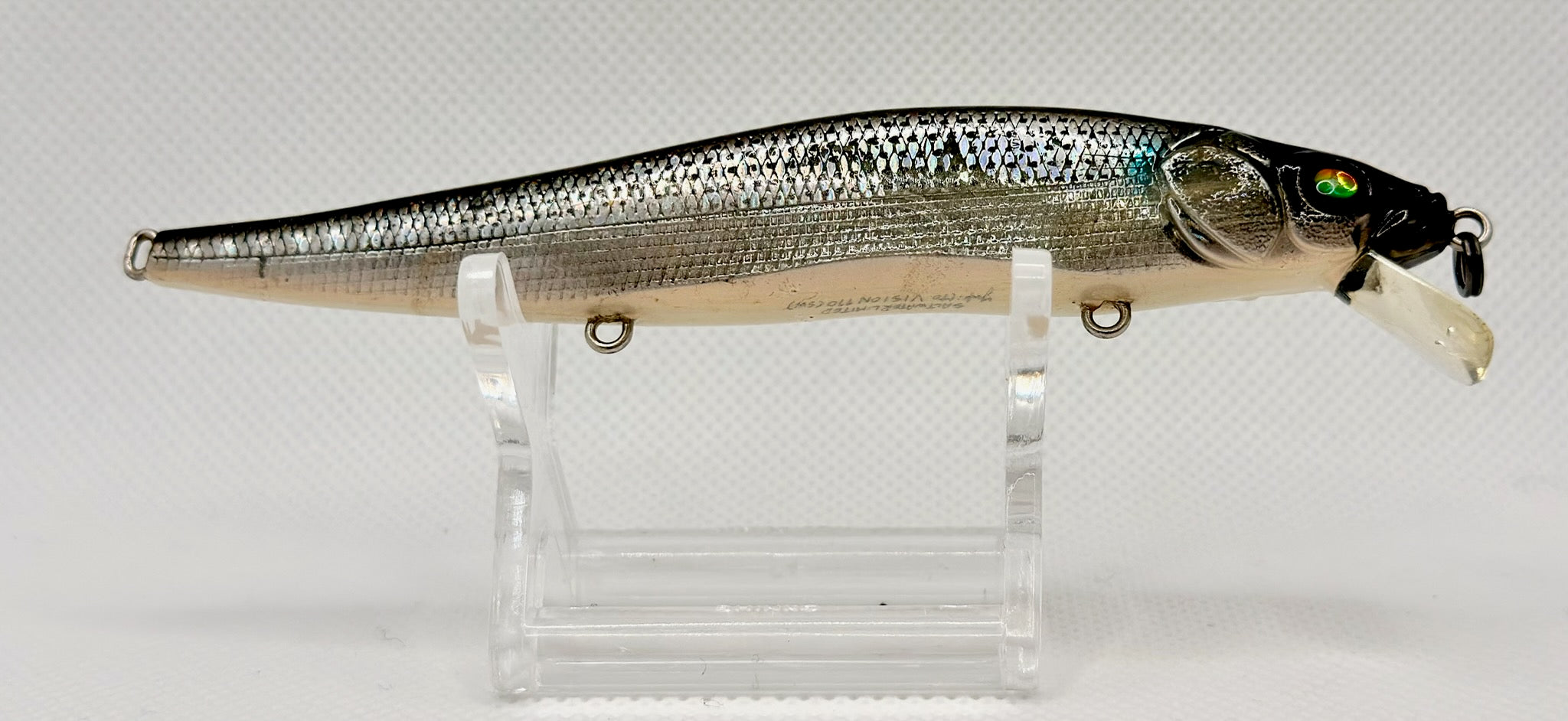 Bassday Sugar Minnow Vision 110S 110mm Black Back Silver – reverse side