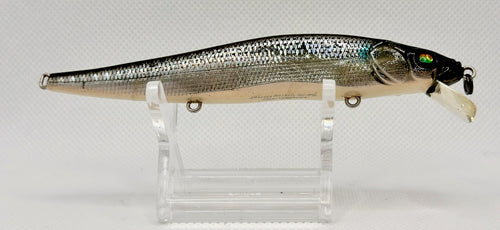 Bassday Sugar Minnow Vision 110S 110mm Black Back Silver – reverse side