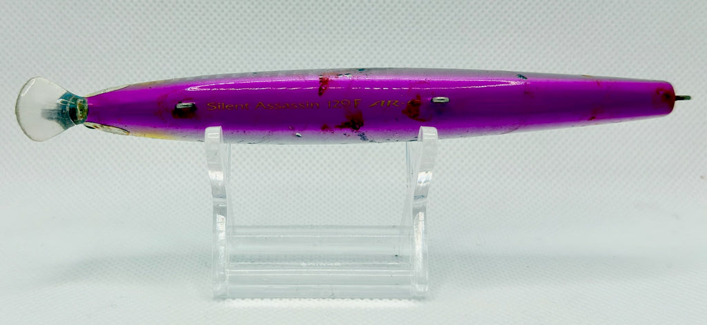 Shimano Silent Assassin 129F AR-C 130mm – body detail showing model name