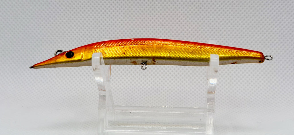 Unknown Japanese Maker Needlefish Minnow 95mm 4g – Red Gold