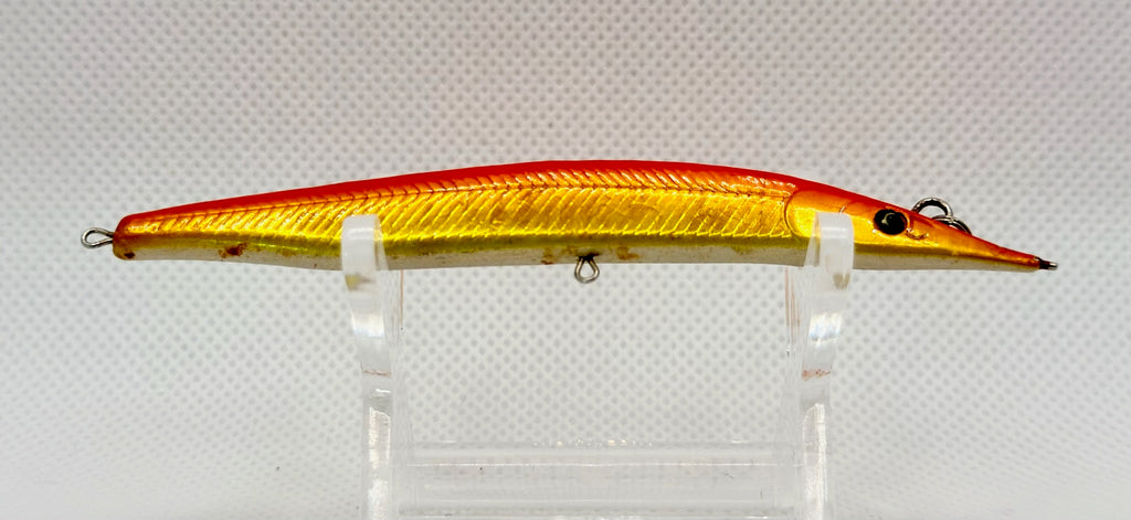 Unknown Japanese Maker Needlefish Minnow 95mm 4g – Red Gold